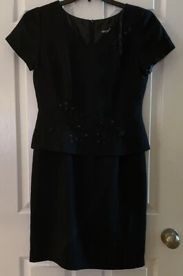 Vestido negro manga corta Positive Attitude para mujer - talla 6 Foto 1 de 4