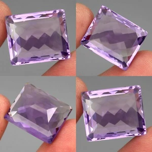Améthyste du brésil, taille émeraude facettée /28,38 carats - Picture 1 of 1