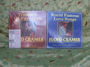 FLOYD CRAMER - TREASURY of FAVORITES Shrink NM/NM Hype + World Famous Love Songs - Picture 1 of 2