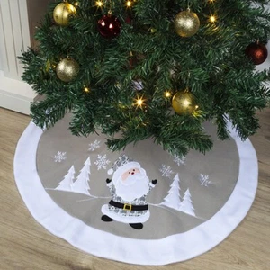 Christbaumdecke beige-weiß (54759) Baumdecke Decke für Weihnachtsbaum Abdeckung - Bild 1 von 1