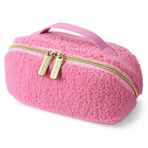 Byootique Makeup Bag Plush Makeup Case Open Flat Toiletry Organizer Cosmetic Bag - Bild 1 von 10