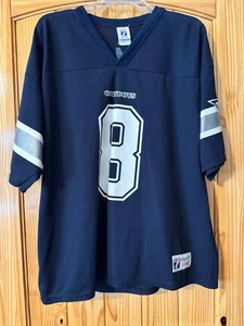 NFL Dallas Cowboys Navy Troy Aikman Jersey #8 Vintage - Picture 1 of 4