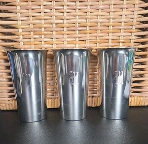 3 Sterling Silber Preisner Becher monogrammiert "M" 5" neuwertig Julep Cocktailbecher  - Bild 1 von 24