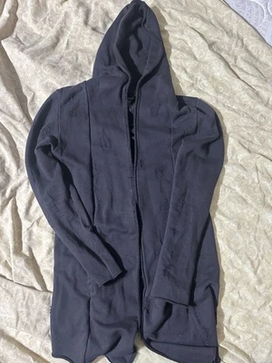 DIVIDEN H&M Distress Ripped Hoodie Sweater - Image 1 of 2