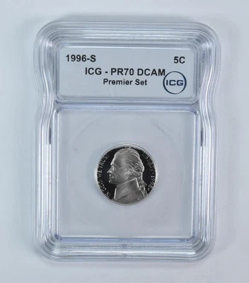 1996-S Jefferson Nickel Premier Set PR70 DCAM ICG *7412 - Image 1 of 4