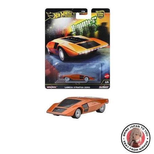 New Hot Wheels Car Culture Hammer Drop Lancia Stratos Zero Vehicle Toy Diecast - Image 1 of 1
