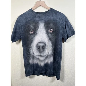 The Mountain Border Collie Herren T-Shirt Tye Dye grau Größe Small Hund Tier - Bild 1 von 6