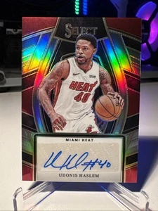 2023-24 Select Udonis Haslem Signature Selections Auto Silver Prizm #SSS-UHM - Imagen 1 de 3