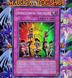 Yugioh Amazoness Archers MFC-096 1st Edition Super Rare Holo Bleed - Picture 1 of 7