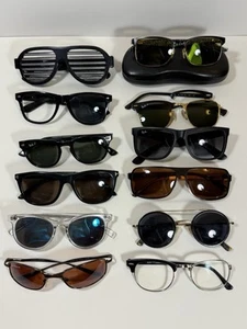 Lot de lunettes de soleil design mixtes montures Ray Ban Tom Ford Oscar Wylee Italie + en l'état - Photo 1/24
