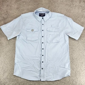 Camisa con botones ventilada manga corta Grateful Dead Sección 119 para hombre XXL azul - Imagen 1 de 11