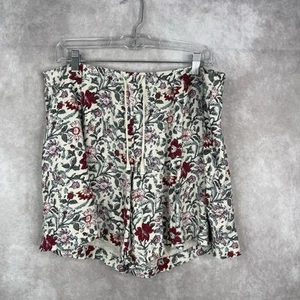 J. Jill Pull-On Elastic Waist Floral High Rise Flowy Shorts In Multi Size L - Picture 1 of 7