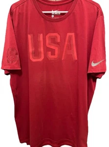 Nike USA Shirt Team USA Olympic T Shirt Rojo Hombre XL DriFit - Imagen 1 de 5