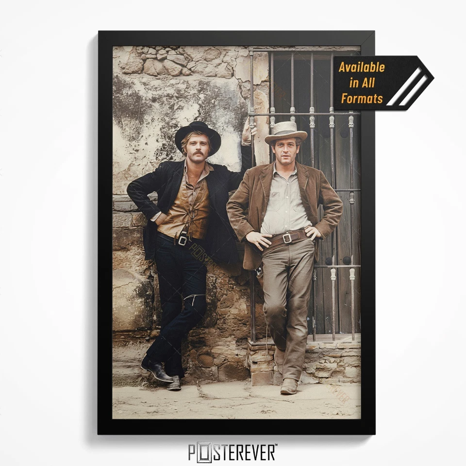 Póster fotográfico de la película Butch Cassidy & Sundance Kid - Robert Redford Paul Newman Foto 1 de 4