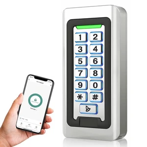 Wireless WiFi Access Control Keypad, Metal Stand-Alone Door Access Control Sy... - Picture 1 of 7