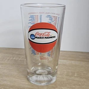 Coca Cola NCAA March Madness Glass 1939-2005 Champions w/ Game Scores Very Cool - Picture 1 of 17