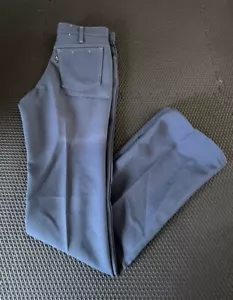 Vtg Levis 30x34 Blue Polyester Pants Black & Gold Tab USA - Picture 1 of 13