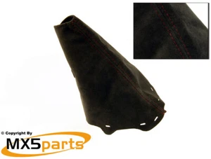 MX5 Black Alcantara Handbrake Lever Boot Gaitor Trim Mazda MX-5 Mk4 & RF 2015> - Picture 1 of 5