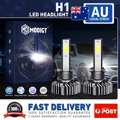 2x H1 LED Headlight Bulbs Hi/Lo Beam Globe For Kia Sportage 2003 SUV 2.0 i 16V. - image 1 of 4