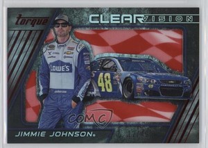 2016 Panini Torque Clear Vision Red /49 Jimmie Johnson #4 HOF