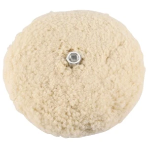 7 Inch Double Sided Wool Polishing Pad Buffing Pad with 5/8 Inch Bolt Wool C3M8 - Picture 1 of 8