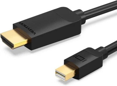 Mini 2M DisplayPort DP to HDMI Male Thunderbolt Adapter Cable For MacBook 1080P - Image 1 of 4