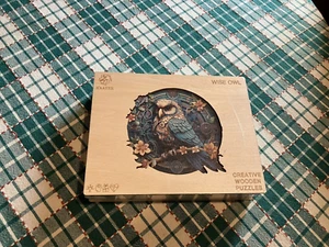 Kaayee Wooden Jigsaw Puzzle - Unique Wise Owl Design 11.7" x 11.3", 263 pieces - Picture 1 of 2