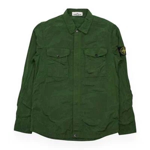 Sobrecamisa Stone Island Nylon Metal 2 Bolsillos Talla Mediana Verde - Imagen 1 de 4