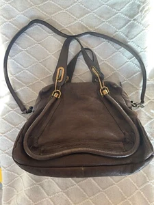 Chloe Paraty handbag medium size taupe brown mocha - Picture 1 of 15