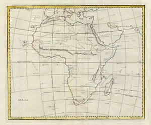 1823 Manuscript Map of Africa - Picture 1 of 1