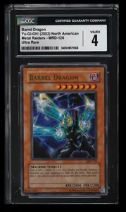 2002 Yu-Gi-Oh! Metal Raiders Barrel Dragon CGC 4 North American #MRD-126 UR - Picture 1 of 2