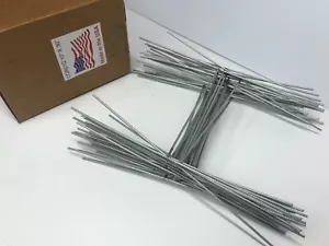 100 Pack H-Stake 15x10 Inch x 9Ga Gal. Wire, Use With 4 or 5 mm Corrugated Signs - Picture 1 of 12