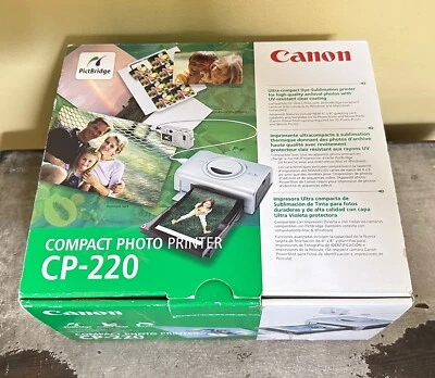 Canon Compact Photo Printer CP-220 PictBridge  Ultra Compact with paper - Image 1 of 4