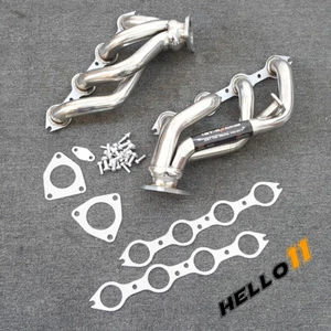 Shorty Headers for GMC Chevrolet 99-06 6.0L Silverado Sierra Truck SUV Pickup - Picture 1 of 4