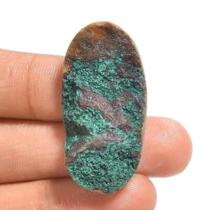 Natural Azurite Malachite Loose Gemstone Oval Druzy From 52.00 Cts 34X18X9 mm - Picture 1 of 6