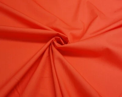 Cotton Poplin Fabric Plain Solid Dressmaking Craft Oeko-Tex Lightweight Material - Image 1 of 4