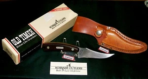 Schrade 152OT Sharpfinger Knife W/Original Sheath 7-1/4" & Packaging, Paperwork - Picture 1 of 12