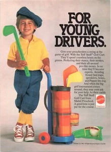 Anuncio de juguetes de golf Mattel 1988: conduce a tus pequeños al aprendizaje - Imagen 1 de 1