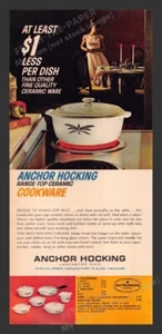 Anchor Hocking Cookware Black Wheat Pattern 1960s Print Advertisement Ad 1965 - Picture 1 of 1