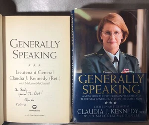 TENIENTE GENERAL FIRMADO *** Claudia J. Kennedy primera mujer 3 estrellas general ejército - Imagen 1 de 3