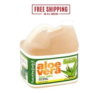 Fruit of the Earth Health & Wellness Aloe Vera Drink, 128 fluid ounces New - Picture 1 of 4