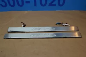 2014 W218 MERCEDES BENZ CLS63 AMG FRONT ILLUMINATED DOOR SILL SILLS TRIM PAIR - Picture 1 of 10