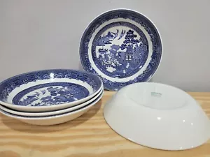 Cuencos de cereal Johnson Brothers Blue Willow 7" - Juego de 5 - Imagen 1 de 5