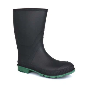 George Chain Link Sole Waterproof Boots Women's Size 10 Black w/Green synthetic - Picture 1 of 5