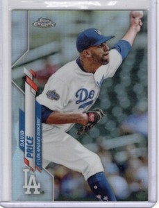 2020 Topps Chrome Update David Price #U2 Refractor 107/250 Los Angeles Dodgers