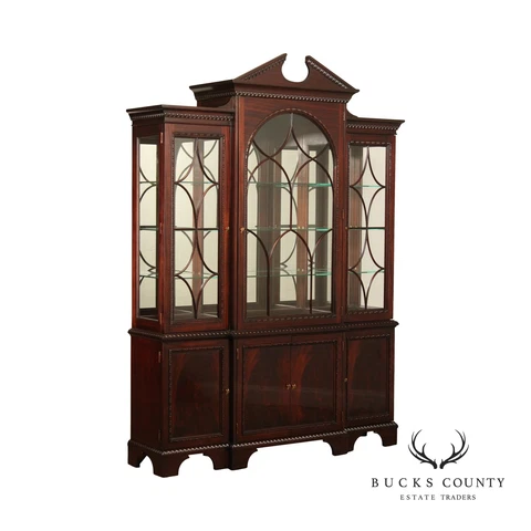 Hickory White American Masterpiece Collection Mahogany Breakfront China Cabinet Cover