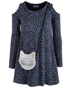 Epic Threads Big Girls Leopard-Print Dress & Cat Bag - Picture 1 of 2