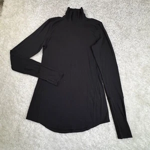 Lululemon Full Day Ahead cuello alto negro ajustado para mujer mediano - Imagen 1 de 6