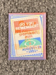 1988 Score Do You Remember? Inserts Eddie Gaedel #39 Midget Makes His Debut