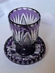 Vintage 30er Jahre Saint Louise Kristall Rauchset - Bild 1 von 20